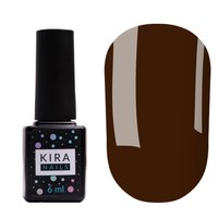 Зображення  Гель-лак Kira Nails №121 (темно-шоколадний, емаль), 6 мл, Цвет №: 121