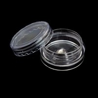 Изображение  Jar for rhinestones and small decor - transparent with a lid 2 ml