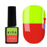 Изображение  Thermo gel polish Kira Nails No. T07 (brick red, acid yellow when heated), 6 ml, Color No.: 7