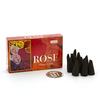 Зображення  Ароматичні конуси Darshan Incense ROSE, Аромат: ROSE