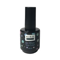 Зображення  Kira Nails No wipe Top Coat - закріплювач для гель-лаку БЕЗ липкого шару, 15 мл