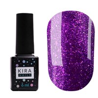Зображення  Гель-лак Kira Nails 24 Karat №011 (фіолетовий з блискітками), 6 мл, Цвет №: 011