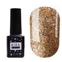 Зображення  Гель-лак Kira Nails Shine Bright №005 (золото з блискітками), 6 мл, Цвет №: 005