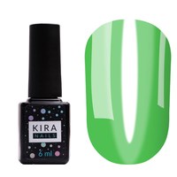 Изображение  Гель-лак Kira Nails Vitrage №V04 (зеленый салатовый, витражный), 6 мл, Цвет №: 004