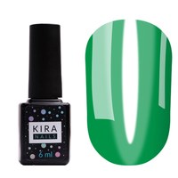 Изображение  Gel Polish Kira Nails Vitrage No. V07 (dark green, stained glass), 6 ml, Color No.: 7