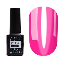 Зображення  Гель-лак Kira Nails Vitrage №V12 (рожевий кислотний, вітражний), 6 мл, Цвет №: 012