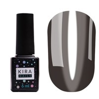 Изображение  Gel Polish Kira Nails Vitrage No. V18 (black, stained glass), 6 ml, Color No.: 18