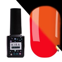 Изображение  Gel polish Kira Nails FLUO 007 (carrot red, fluorescent), 6 ml, Color No.: 7