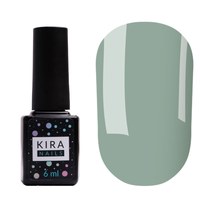 Изображение  Гель-лак Kira Nails №134 (зелено-серый, эмаль), 6 мл, Цвет №: 134