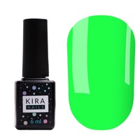 Изображение  Gel Polish Kira Nails No. 185 (neon green, enamel), 6 ml, Color No.: 185