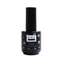 Зображення  Kira Nails Wipe Top Coat - закріплювач для гель-лаку з липким шаром, 15 мл