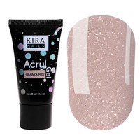 Изображение  Acrylic gel (polygel) for building Kira Nails Acryl Gel Glamor 02, 30 g