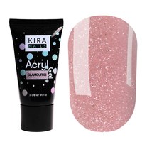 Изображение  Акрил-гель (полигель) для наращивания Kira Nails Acryl Gel Glamour 03, 30 г