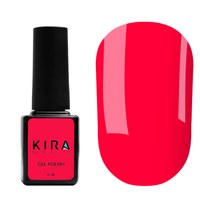 Зображення  Гель-лак Kira Nails №176 (теплий неоновий рожевий, емаль), 6 мл, Варіант: 176