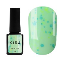 Изображение  Gel Polish Kira Nails Yoghurt Boom! №006 (apple caramel with neon sparkles, yogurt), 6 ml, Color: 6