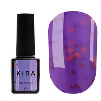 Изображение  Gel Polish Kira Nails Yoghurt Boom! №012 (blueberry ice cream with neon sparkles, yogurt), 6 ml, Options: 12