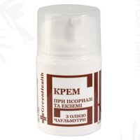 Изображение  Крем при псориазе и экземе с маслом чаульмугры Green Health СС-027, 50 мл, Объем (мл, г): 50