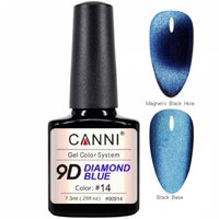 Изображение  Gel polish CANNI 9D Diamond blue 14, 7.3 ml, Volume (ml, g): 44992, Color No.: 14