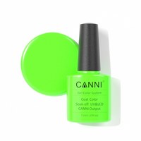 Изображение  Gel polish CANNI 003 neon light green, 7.3 ml, Volume (ml, g): 44992, Color No.: 3