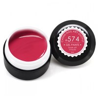 Изображение  Gel paint CANNI 574 dark rose-red, 5 ml, Volume (ml, g): 5, Color No.: 574