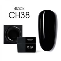 Зображення  Мус-гель кольоровий CANNI CH38 чорний, 5g, Об'єм (мл, г): 5, Цвет №: CH38