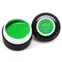 Изображение  Гель-краска CANNI 605 зеленая неоновая, 5 мл, Объем (мл, г): 5, Цвет №: 605
