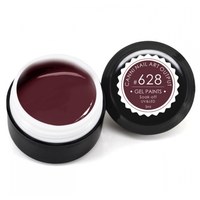 Изображение  Gel paint CANNI 628 brown-burgundy, 5 ml, Volume (ml, g): 5, Color No.: 628