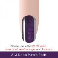 Изображение  Gel polish CANNI 213 deep purple with microshine, 15 ml, Volume (ml, g): 15, Color No.: 213
