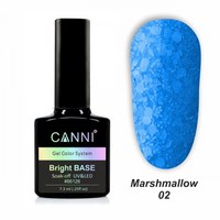 Зображення  Базове покриття Marshmallow base CANNI 02 блакитний, 7,3 мл