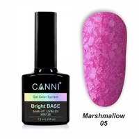 Изображение  Base coat Marshmallow base CANNI 05 lilac neon, 7.3 ml