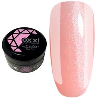 Изображение  Camouflage base for gel polish OXXI Cover Base 30 ml № 08 pale pink with silver shimmer, Volume (ml, g): 30, Color No.: 8