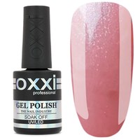 Зображення  Камуфлююча база для гель-лаку OXXI Cover Base 15 мл № 10 ніжно-рожева зі срібним шиммером, Об'єм (мл, г): 15, Цвет №: 10