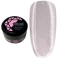 Изображение  Camouflage base for gel polish OXXI Cover Base 30 ml № 37 milky with microshine, Volume (ml, g): 30, Color No.: 37
