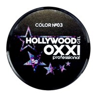 Изображение  Глитерный гель OXXI Hollywood с голографическим эффектом 5 г, № 3 голубой, сиреневый, розовый микс, Цвет №: 003