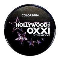 Зображення  Глітерний гель OXXI Hollywood з голографічним ефектом 5 г, № 4 бузковий, Цвет №: 004