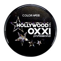 Изображение  Глитерный гель OXXI Hollywood с голографическим эффектом 5 г, № 8 серебристо-золотистый микс, Цвет №: 008