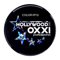 Зображення  Глітерний гель OXXI Hollywood з голографічним ефектом 5 г № 12 синьо-блакитна веселка, Цвет №: 012