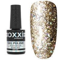 Зображення  Гель-лак глітерний Oxxi Star Gel 10 мл № 2 світлий золотистий, Об'єм (мл, г): 10, Цвет №: 002