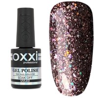 Изображение  Glitter gel polish Oxxi Star Gel 10 ml, № 10 chocolate brown, Volume (ml, g): 10, Color No.: 10