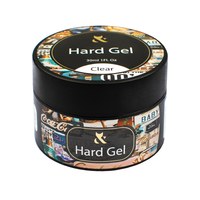Изображение  Modeling gel for nails FOX Hard Gel Clear, 30 ml, Volume (ml, g): 30, Color No.: clear