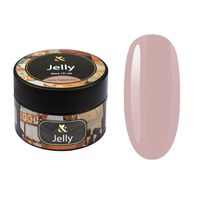 Изображение  Modeling gel for nails FOX Jelly Cover Cappuccino, 30 ml, Volume (ml, g): 30, Color No.: Cappuccino