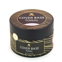 Изображение  Base camouflage for nails FOX Tonal Cover Base 30 ml, № 001, Volume (ml, g): 30, Color No.: 1