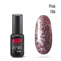 Изображение  Gel polish for nails PNB Gel Polish 4 ml, № 186, Volume (ml, g): 4, Color No.: 186