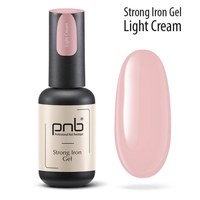 Изображение  Гель конструирующий Стронг Айрон PNB Sculpting Strong Iron Gel Light Cream, 8 мл, Объем (мл, г): 8, Цвет №: Cream