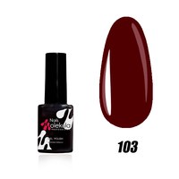 Изображение  Nails Molekula Gel Polish 6 ml, № 103 Dark burgundy, Volume (ml, g): 6, Color No.: 103