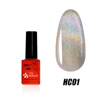 Изображение  Гель-лак для ногтей Nails Molekula Holographic Cat`s Eye 6 мл, № HC01, Объем (мл, г): 6, Цвет №: HC01