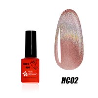 Изображение  Гель-лак для ногтей Nails Molekula Holographic Cat`s Eye 6 мл, № HC02, Объем (мл, г): 6, Цвет №: HC02