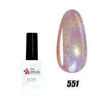 Зображення  Гель-лак для нігтів Nails Molekula Holographic UV Gel Polish 6 мл №551, Об'єм (мл, г): 6, Цвет №: 551