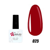 Изображение  Гель-лак для ногтей Nails Molekula Gel Polish 11 мл, № 025 Красный, Объем (мл, г): 11, Цвет №: 025