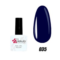 Изображение  Гель-лак для ногтей Nails Molekula Gel Polish 11 мл, № 035 Темно-синий перламутр, Объем (мл, г): 11, Цвет №: 035